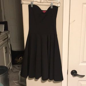 Black strapless dress.  Size 2.